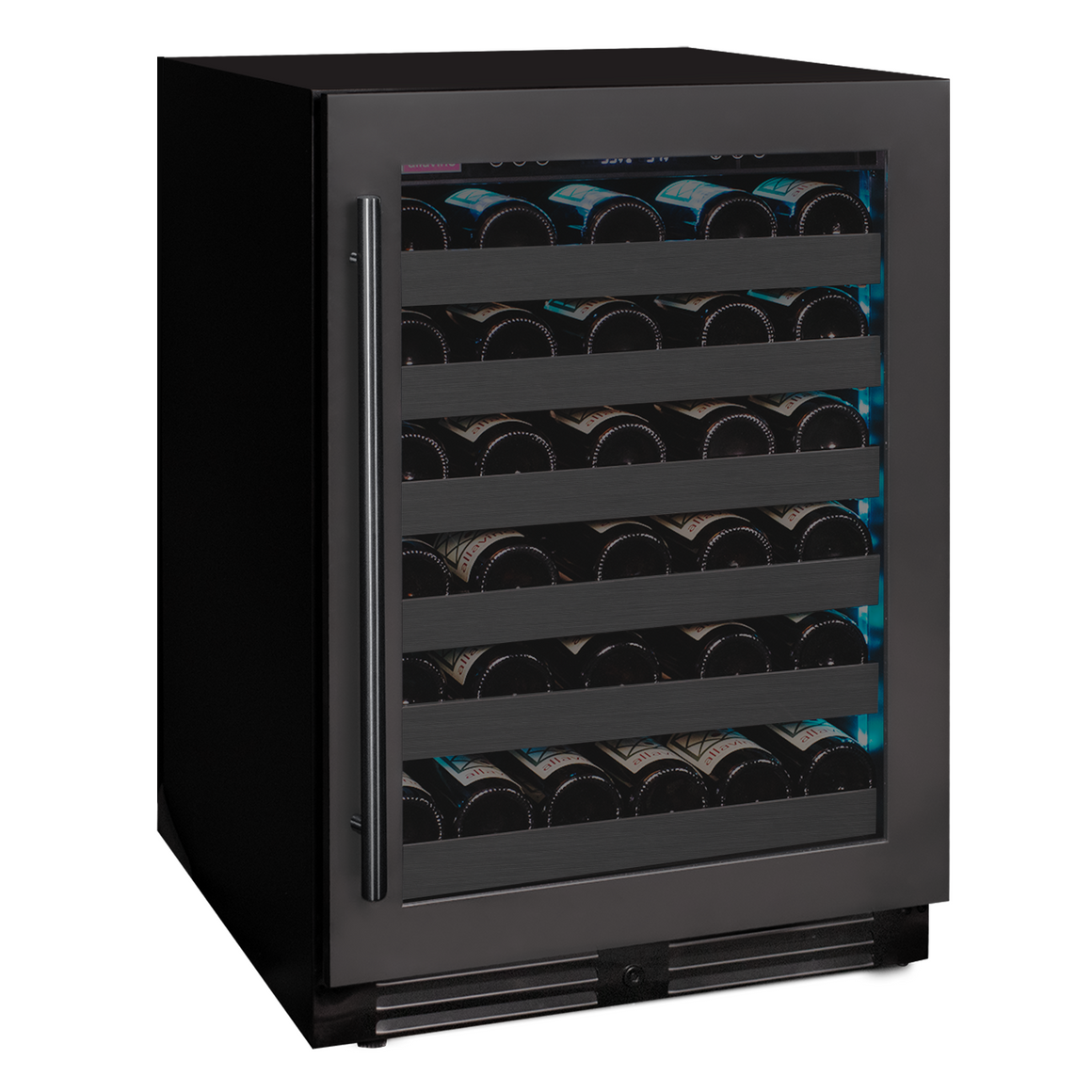 Allavino Reserva Series 50 Bottle Single Zone Built-in Luxury Wine Refrigerator with Black Stainless Steel Door - Right Hinge - BDW5034S-1BSR