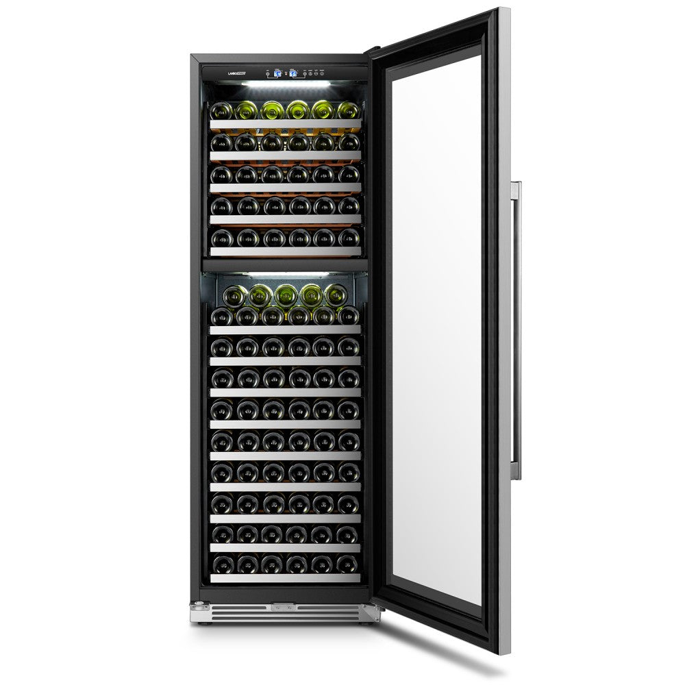 LanboPro 153 Bottle Dual Zone Wine Cooler - LP168D - Wine Cooler City