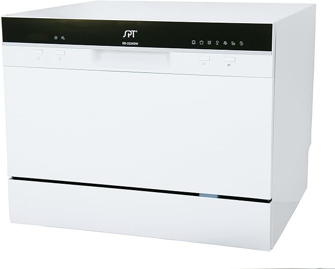 SD-2224DWA: ENERGY STAR Countertop Dishwasher with Delay Start & LED – White