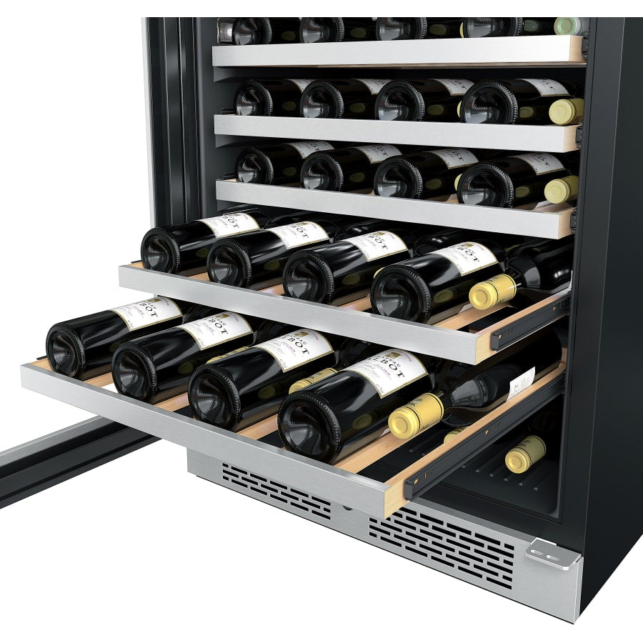 Avallon 24 Inch Wide 53 Bottle Capacity Single Zone Wine Cooler with Left Swing Door - AWC242SPRGLH