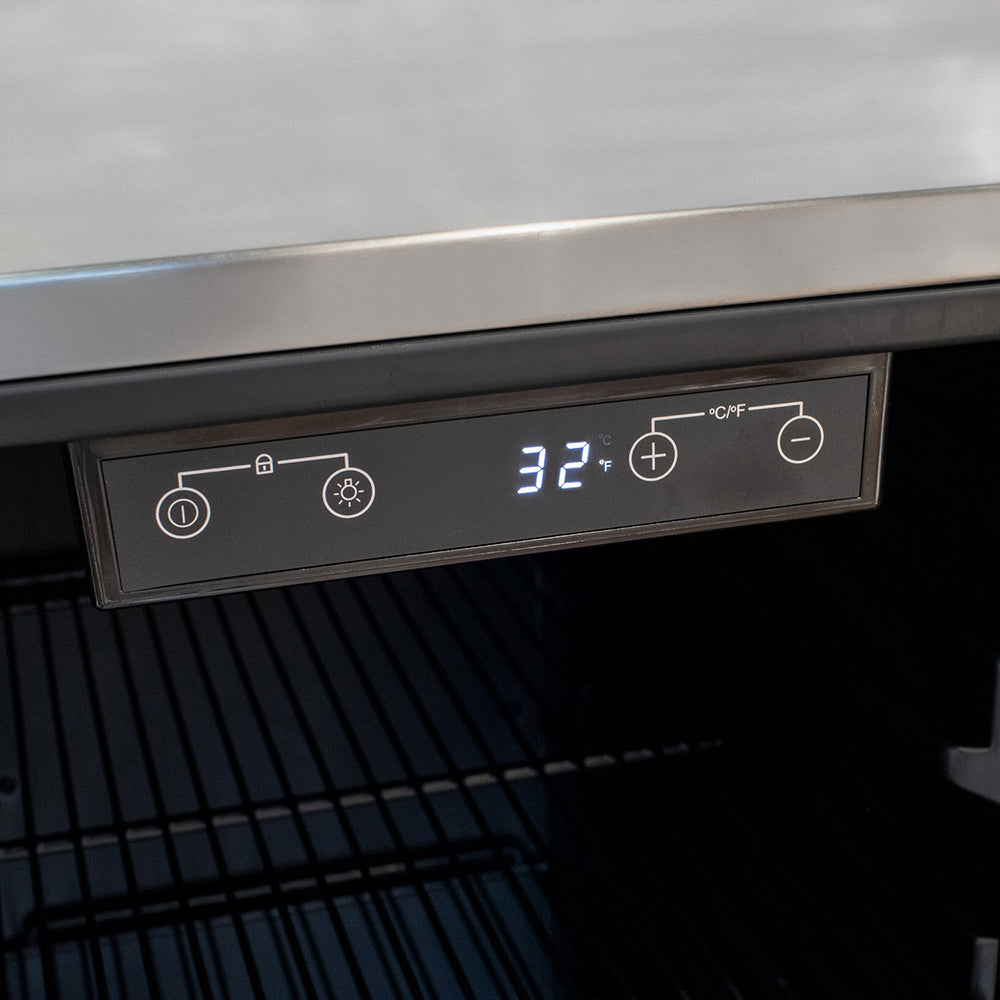 Kegco 15" Wide Outdoor Single Tap Stainless Steel Built-In Commercial Kegerator - HK-15-SS