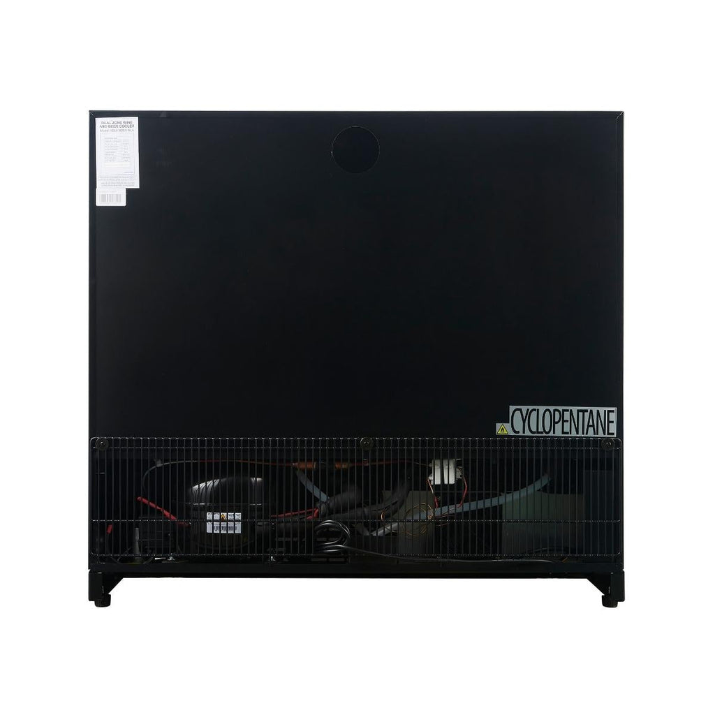 KingsBottle 36" Beer and Wine Cooler Combination with Low-E Glass Door - KBU190BW