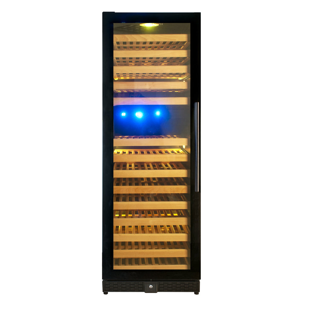 KingsBottle 164 Bottle Large Wine Refrigerator With Glass Door - KBU170DX