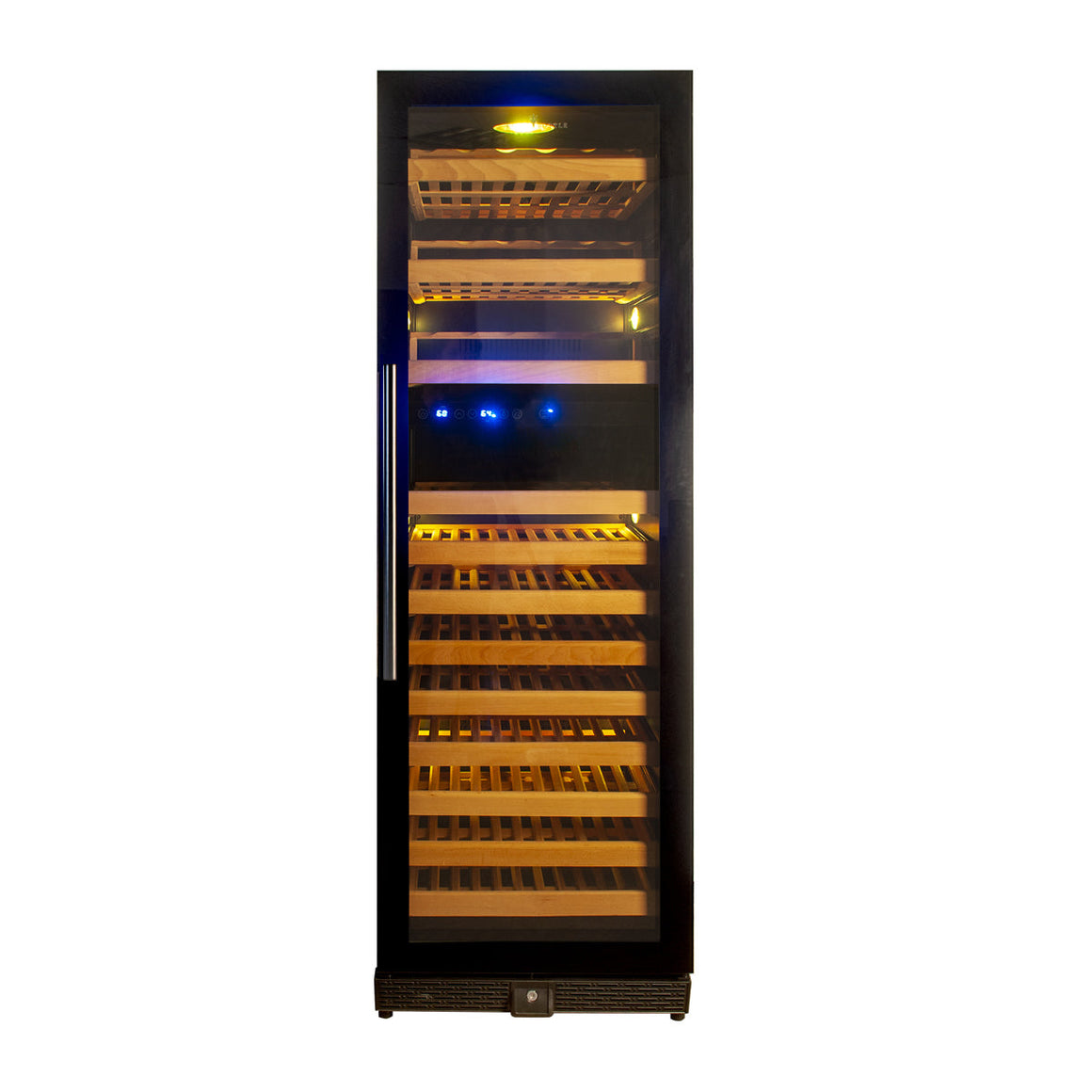 KingsBottle 164 Bottle Large Wine Refrigerator With Glass Door - KBU170DX