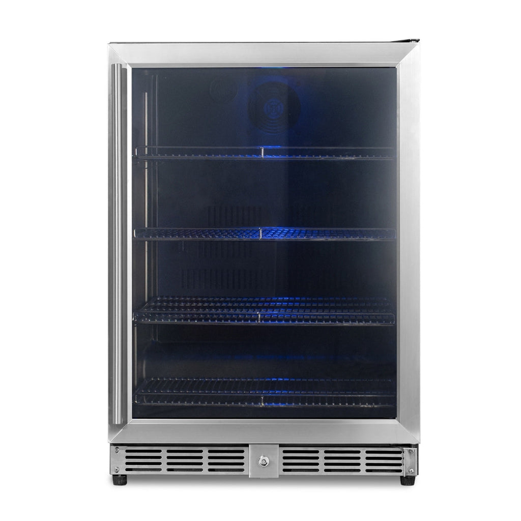KingsBottle 24 Inch Under Counter Beer Cooler Fridge Built In - KBU50BX