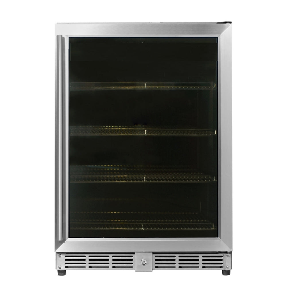 KingsBottle 24 Inch Under Counter Beer Cooler Fridge Built In - KBU50BX