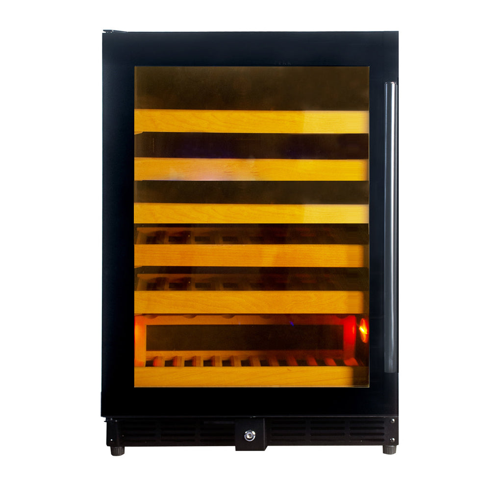 KingsBottle 46 Bottle 24 Inch Under Counter Wine Fridge Built In - KBU50WX