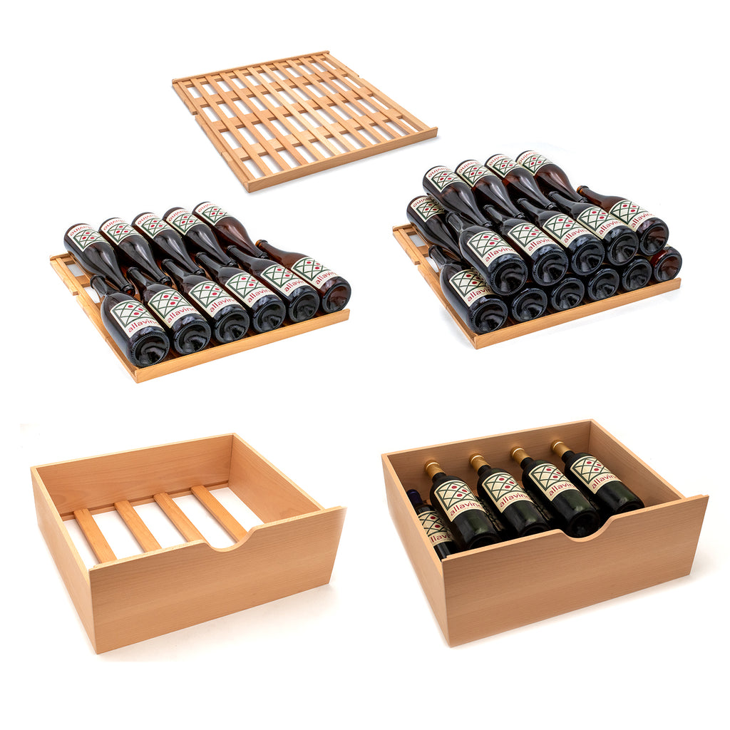 Allavino 185 Bottle Single Zone Wine Vault with Solid Black Left Hinge Door - KWR-8185-1SDL