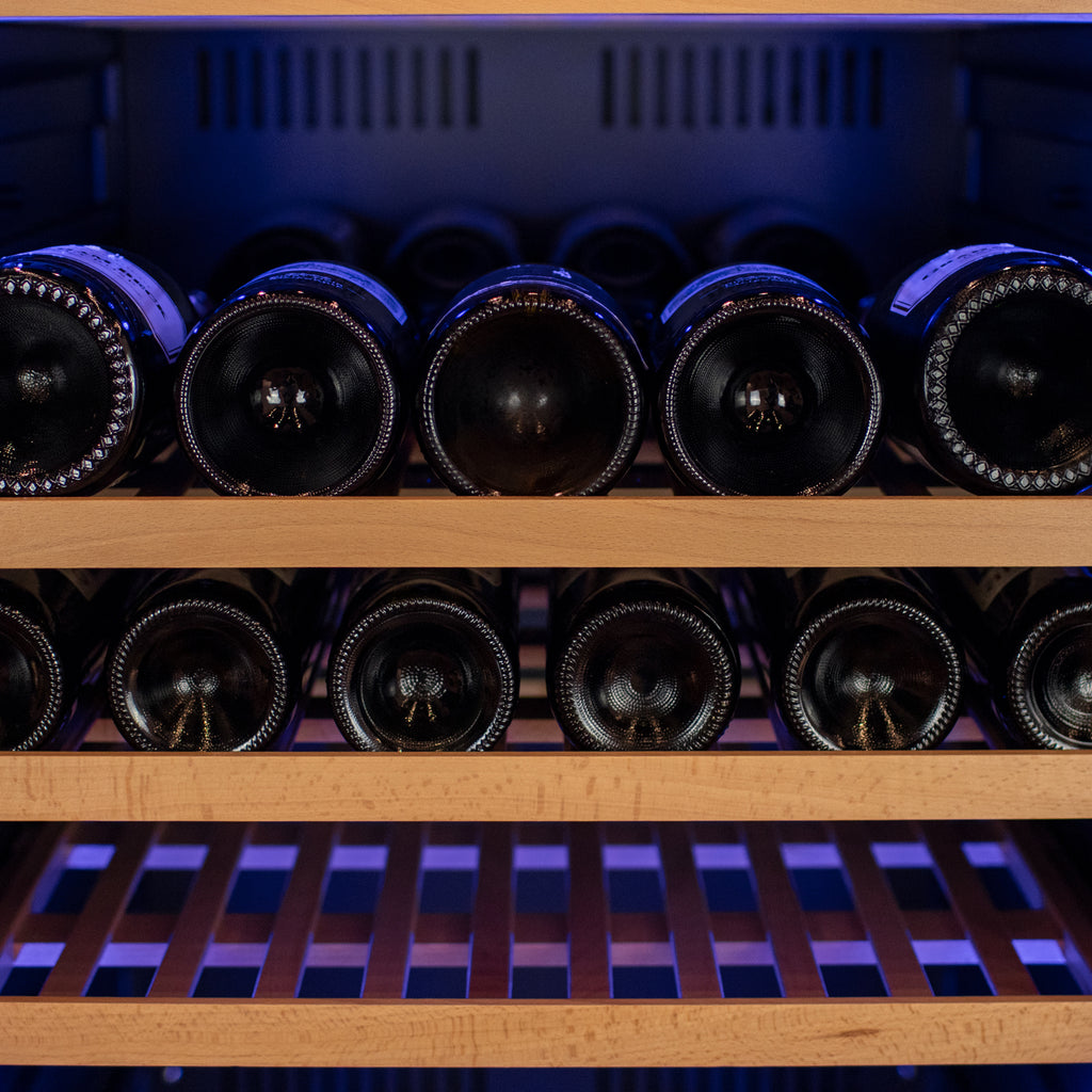 Allavino 185 Bottle Single Zone Wine Vault with Solid Black Left Hinge Door - KWR-8185-1SDL