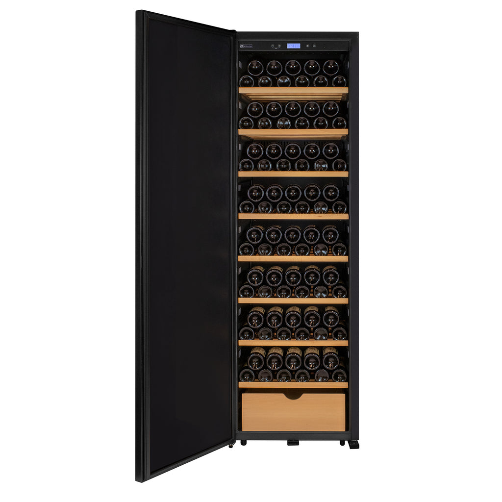 Allavino 185 Bottle Single Zone Wine Vault with Solid Black Left Hinge Door - KWR-8185-1SDL
