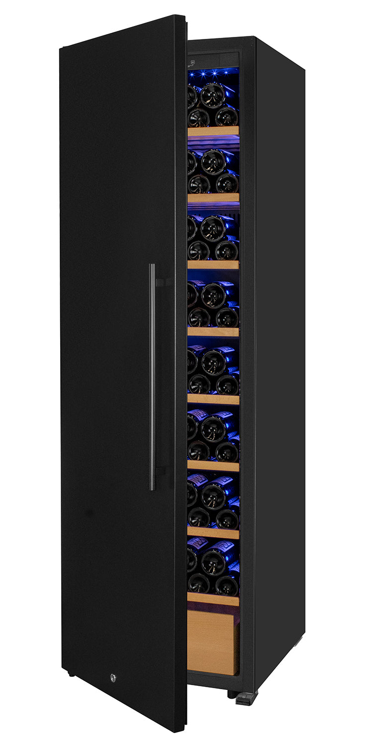 Allavino 185 Bottle Single Zone Wine Vault with Solid Black Left Hinge Door - KWR-8185-1SDL