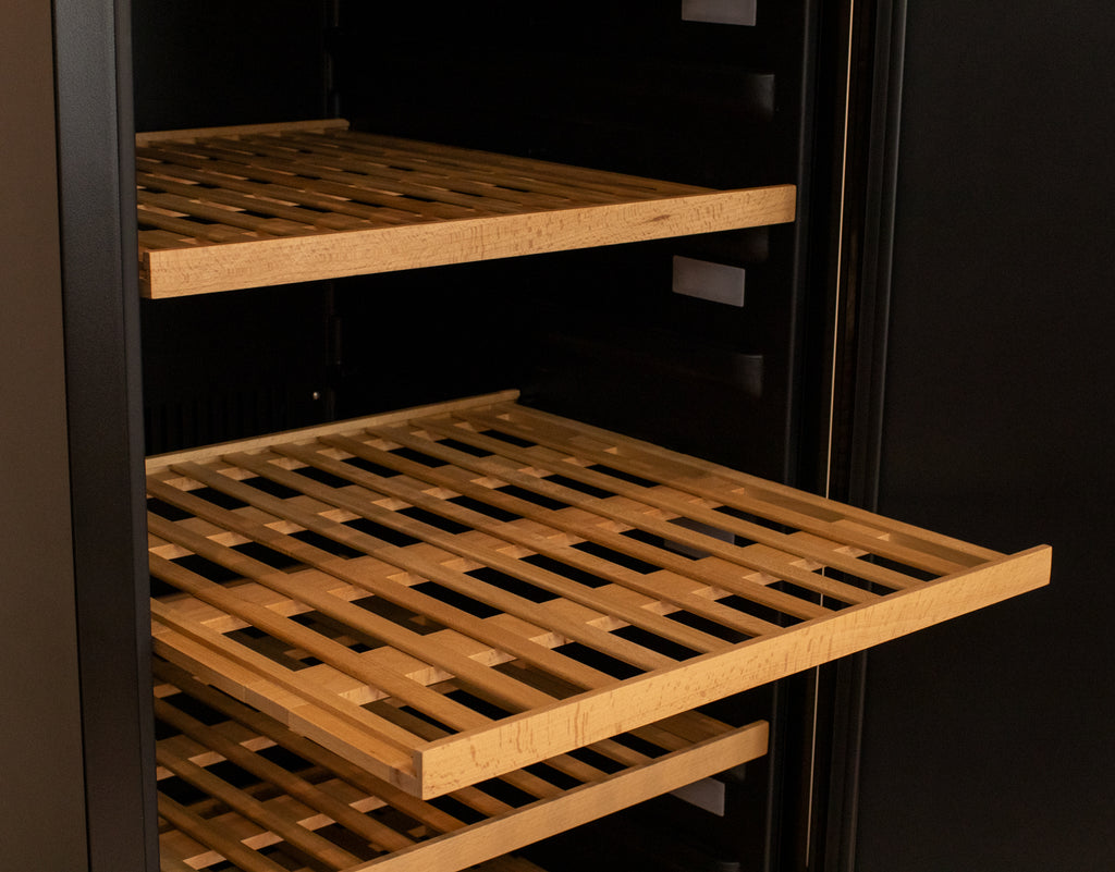 Allavino 185 Bottle Single Zone Wine Vault with Solid Black Right Hinge Door - KWR-8185-1SDR