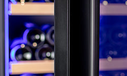 Allavino 248 Bottle Single Zone Freestanding Wine Refrigerator with Display Shelving and Black Glass Door - Left Hinge -  KWR248S-1BGL
