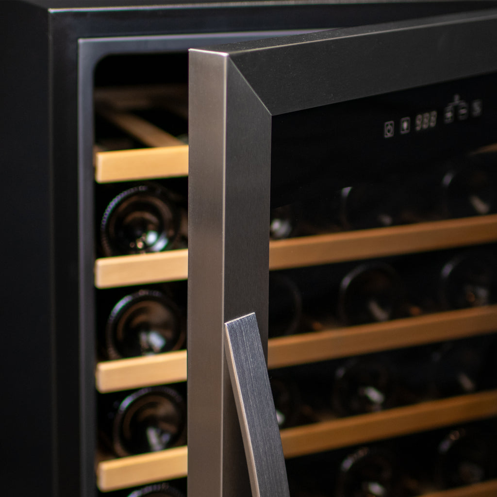 Allavino Cascina Series 28 Bottle Dual Zone Freestanding Wine Cooler Refrigerator with Stainless Steel Door - KWR28D-2SR