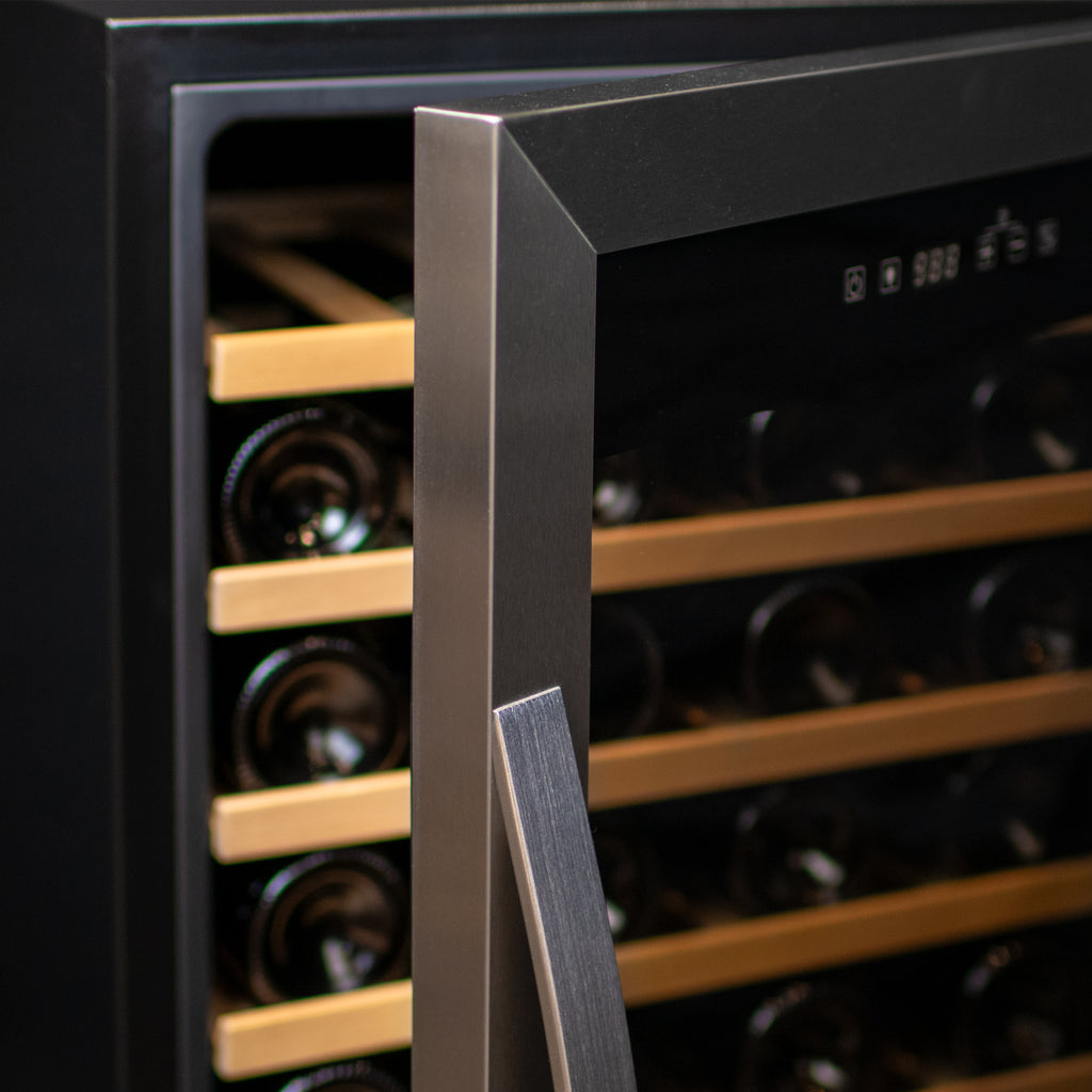 Allavino Cascina Series 33 Bottle Single Zone Freestanding Wine Refrigerator Cooler with Stainless Steel Door - KWR33S-1SR