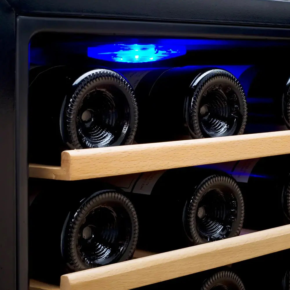 Allavino Cascina Series 43 Bottle Dual Zone Freestanding Wine Refrigerator Cooler with Stainless Steel Door - KWR43D-2SR