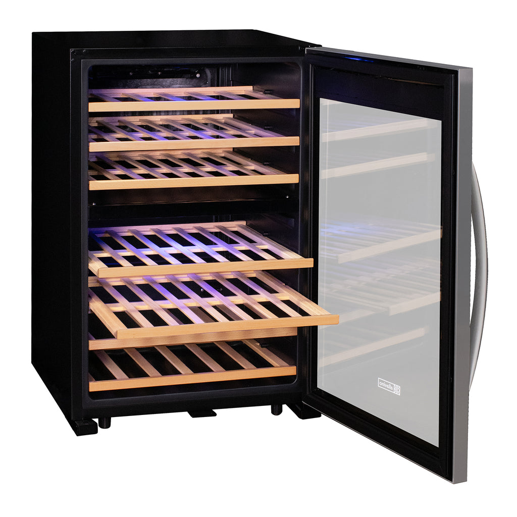 Allavino Cascina Series 47 Bottle Dual Zone Freestanding Wine Cooler Refrigerator with Stainless Steel Door - KWR47D-2SR