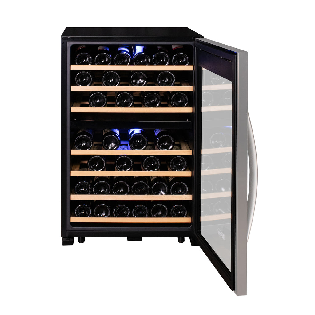 Allavino Cascina Series 47 Bottle Dual Zone Freestanding Wine Cooler Refrigerator with Stainless Steel Door - KWR47D-2SR