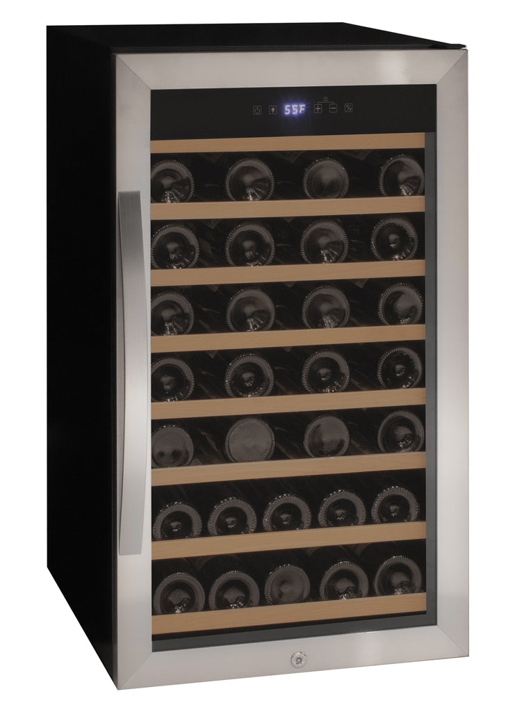 Allavino Cascina Series 50 Bottle Single Zone Freestanding Wine Cooler Refrigerator with Stainless Steel Door - KWR50S-1SR