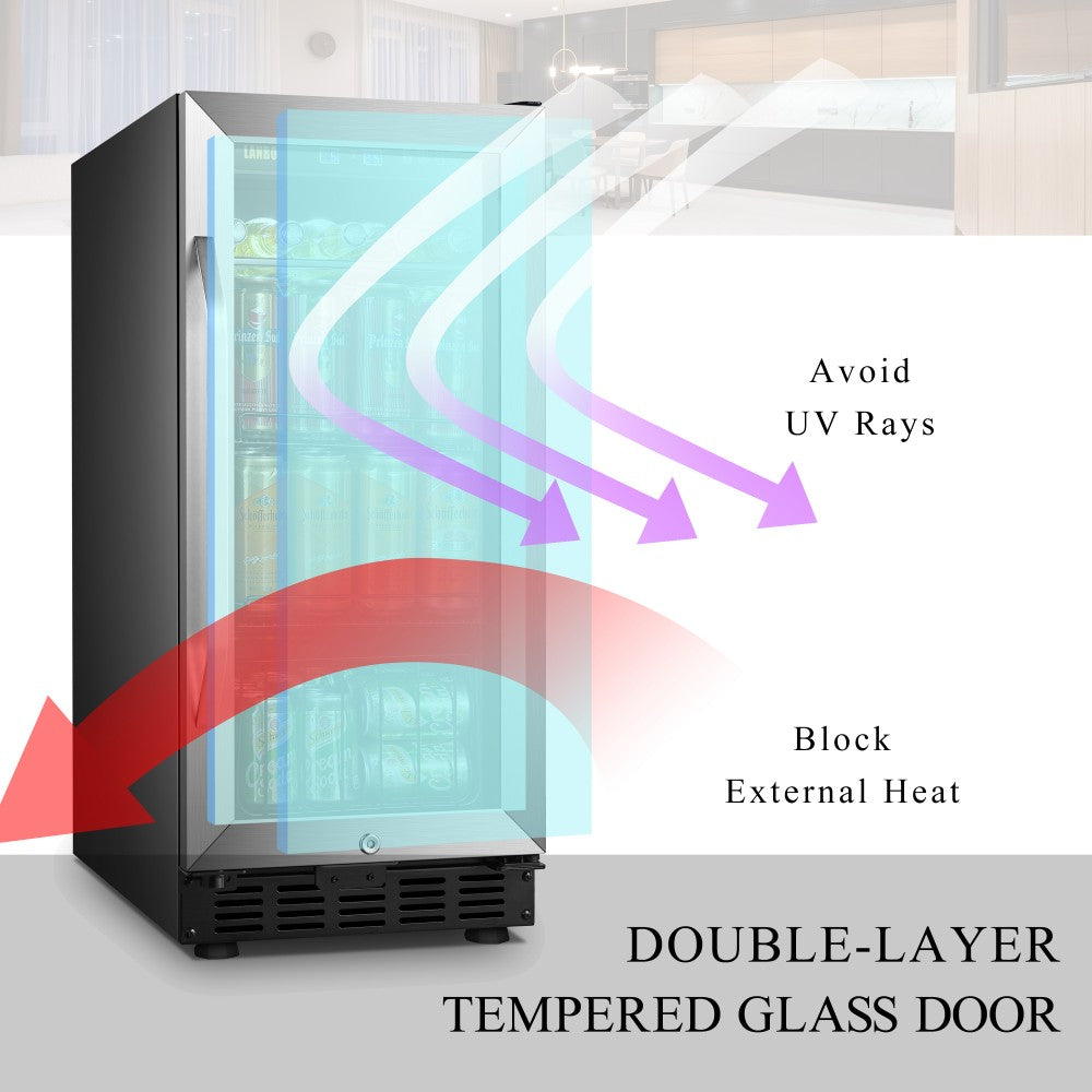 Lanbo 70 Can Beverage Refrigerator - LB80BC