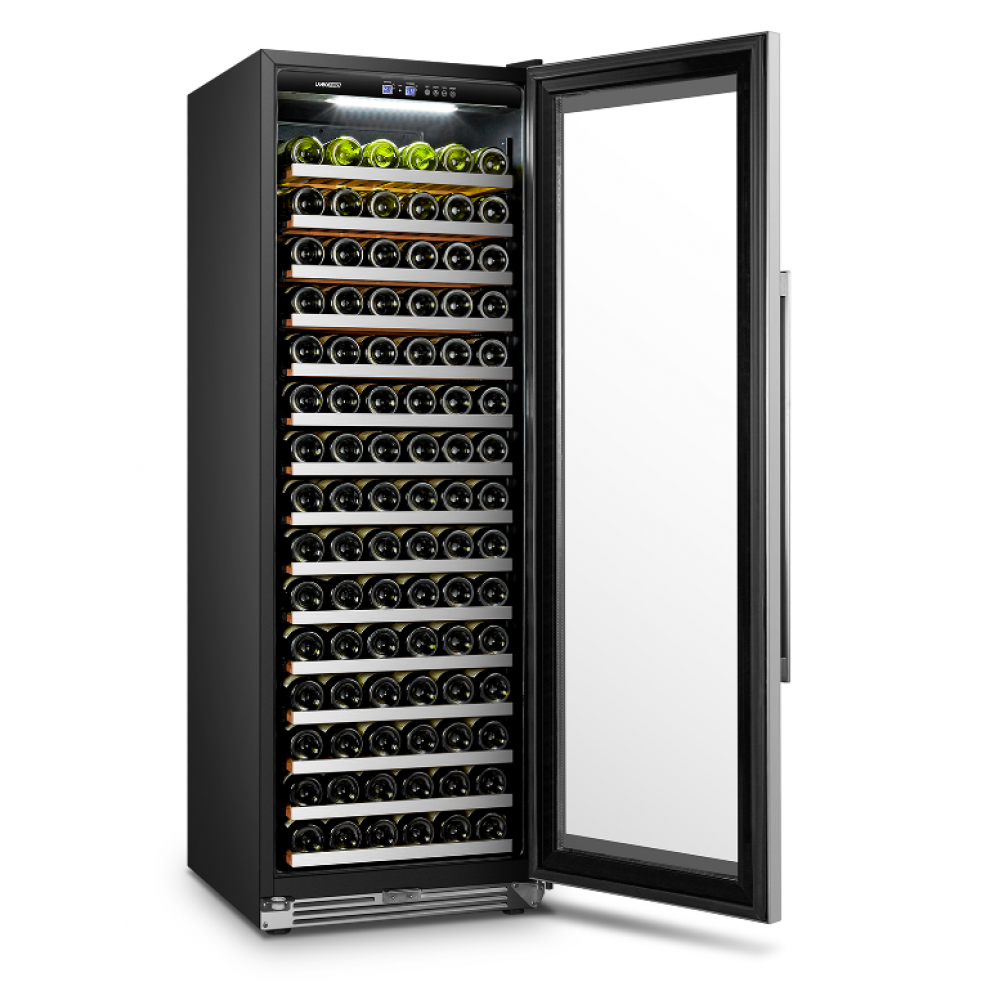 Lanbopro 164 Bottle SIngle Zone Wine Cooler - LP168S