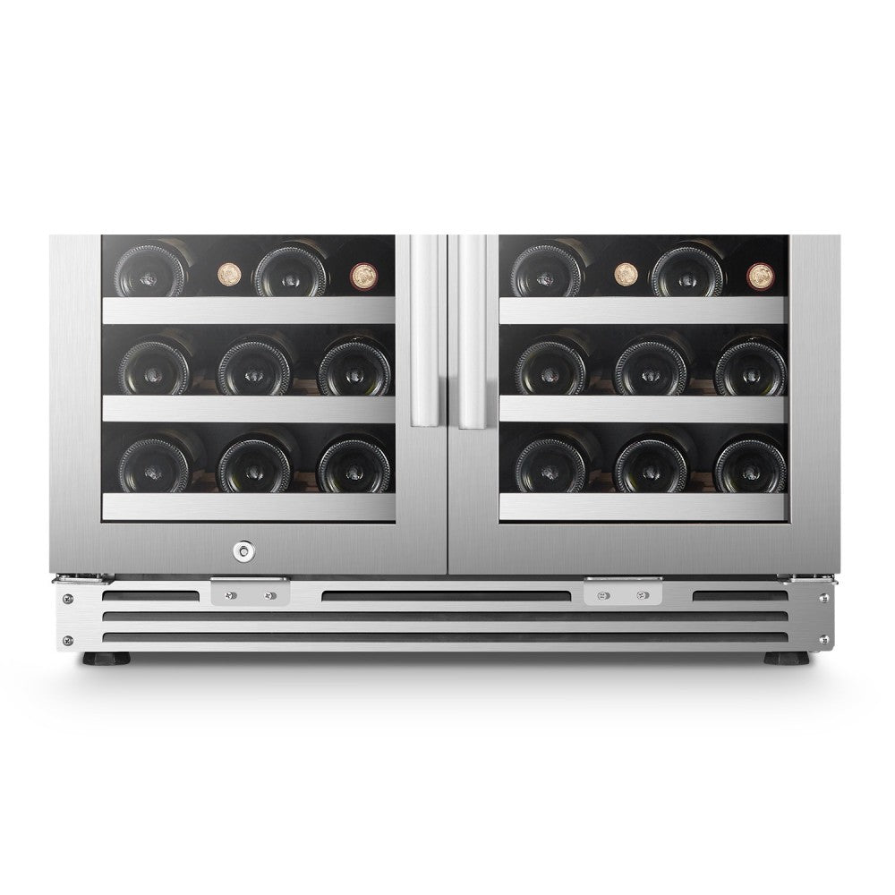 Lanbopro 62 Bottle Dual Door Wine Cooler - LP66D