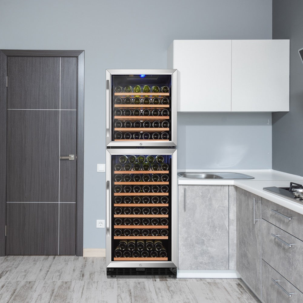 Lanbo Dual Door Dual Zone Wine Cooler - LW162DD