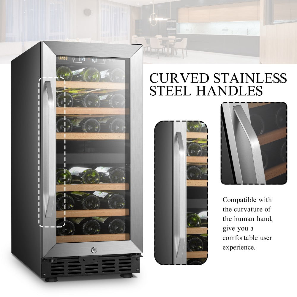 Lanbo 28 Bottle Dual Zone Wine Cooler - LW28D