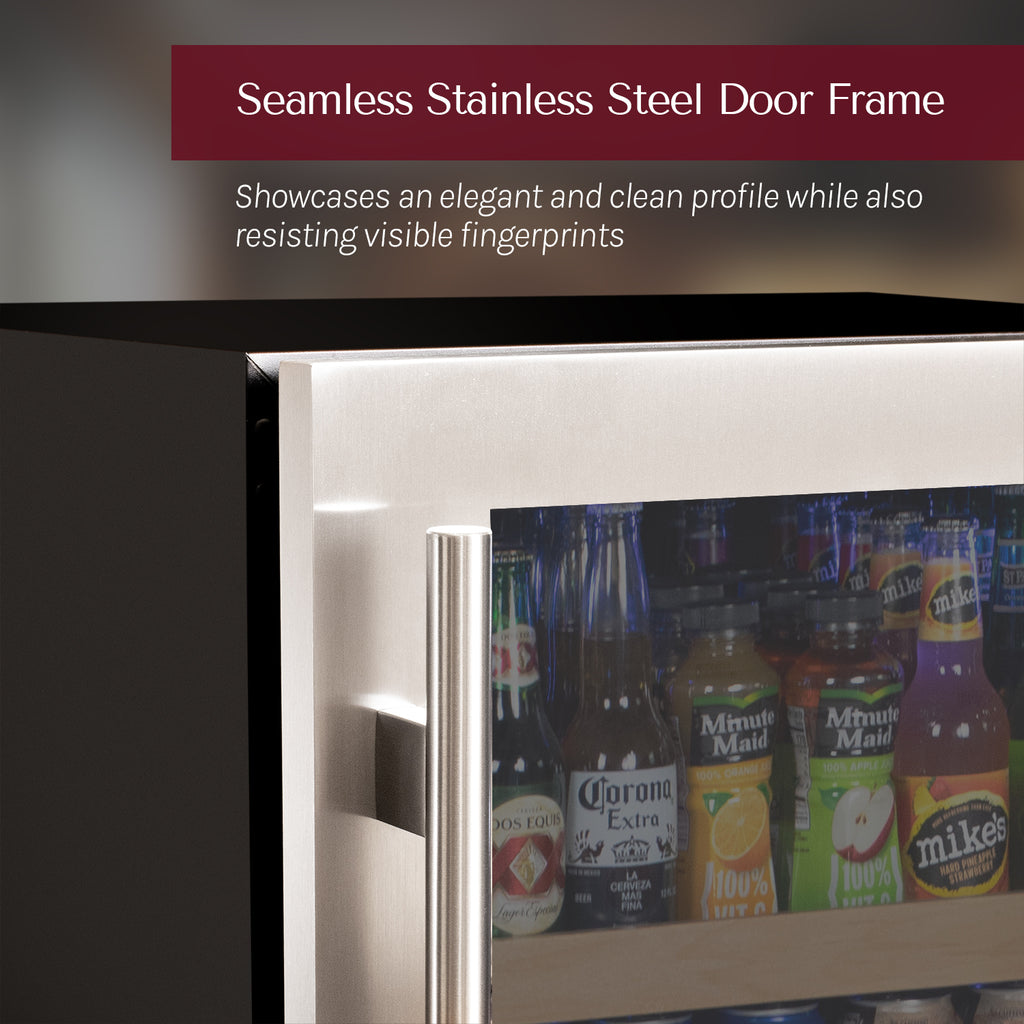 Allavino 24" Wide Reserva Series Stainless Steel Right Hinge Beverage Center - VSBC24L-SSR