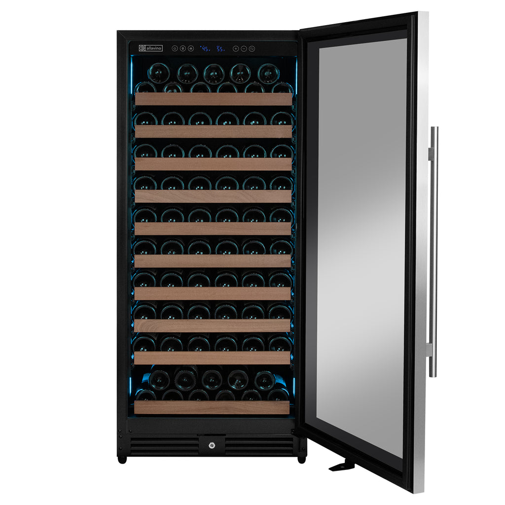 Allavino 119 Bottle 55" Tall Single Zone Right Hinge Stainless Steel Wine Refrigerator - VSW11955S-1SR
