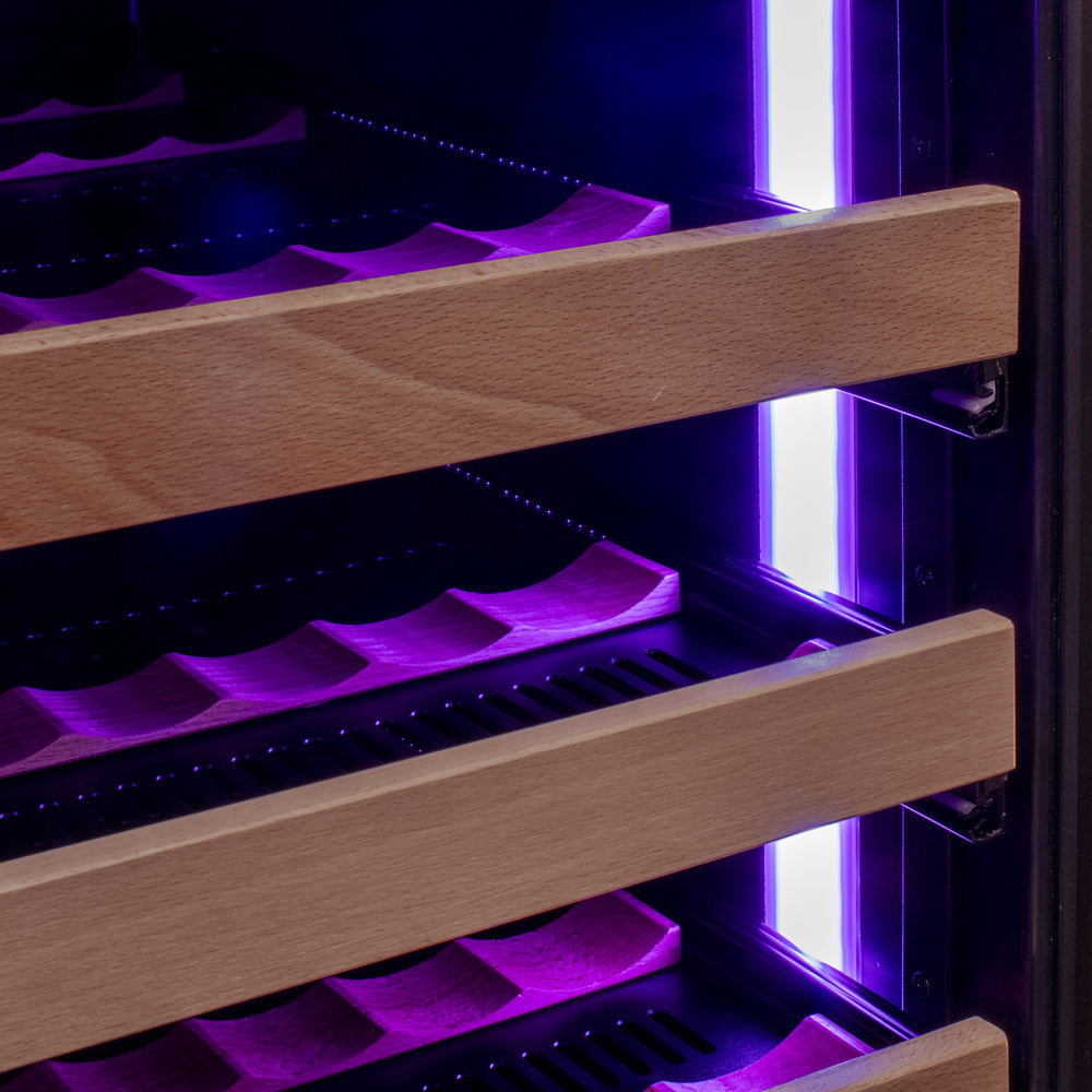 Allavino Reserva Series 172 Bottle Dual Zone Built-in Wine Refrigerator with Panel Ready Overlay - Right Hinge -  VSW71LD-2PRR