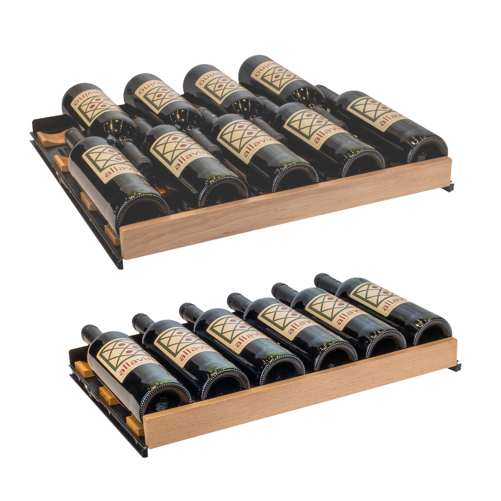 Allavino Reserva Series - 51 Bottle Dual Zone Built-in Luxury Wine Refrigerator with Panel Ready Overlay Door - Right Hinge Model: VSW5134D-2PRR