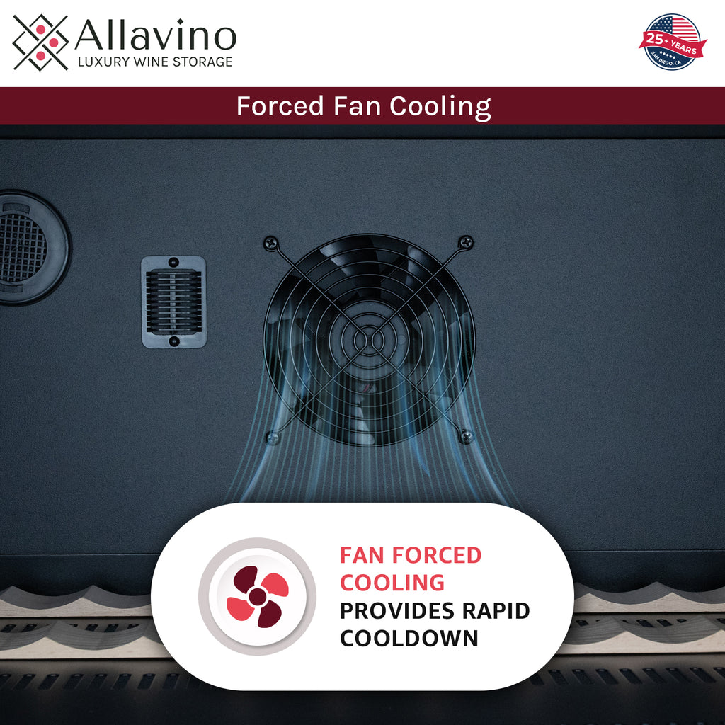Allavino Reserva Series - 51 Bottle Single Zone Built-in Luxury Wine Refrigerator with Panel Ready Overlay Door - Right Hinge - VSW5134S-1PRR