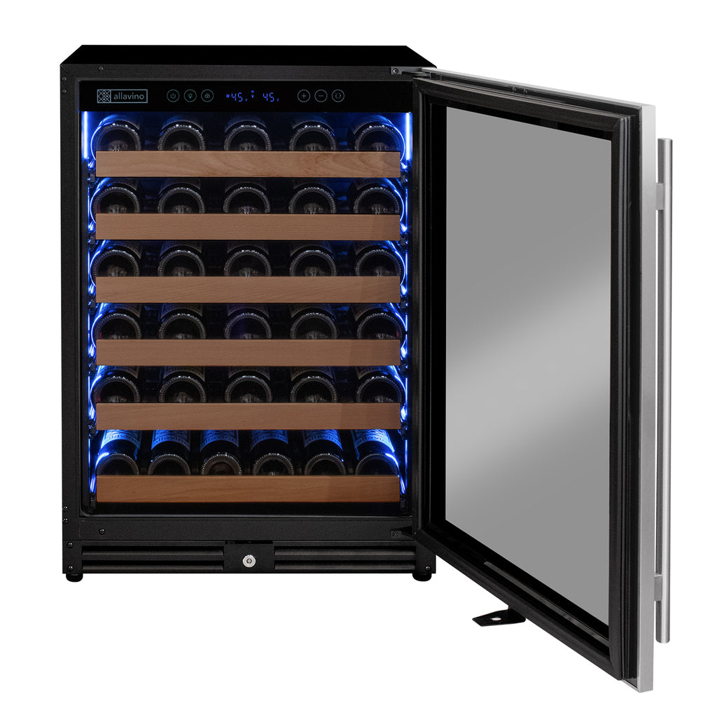 Allavino Reserva Series 51 Bottle Single Zone Built-in Luxury Wine Refrigerator with Stainless Steel Door - Right Hinge - VSW5134S-1SR