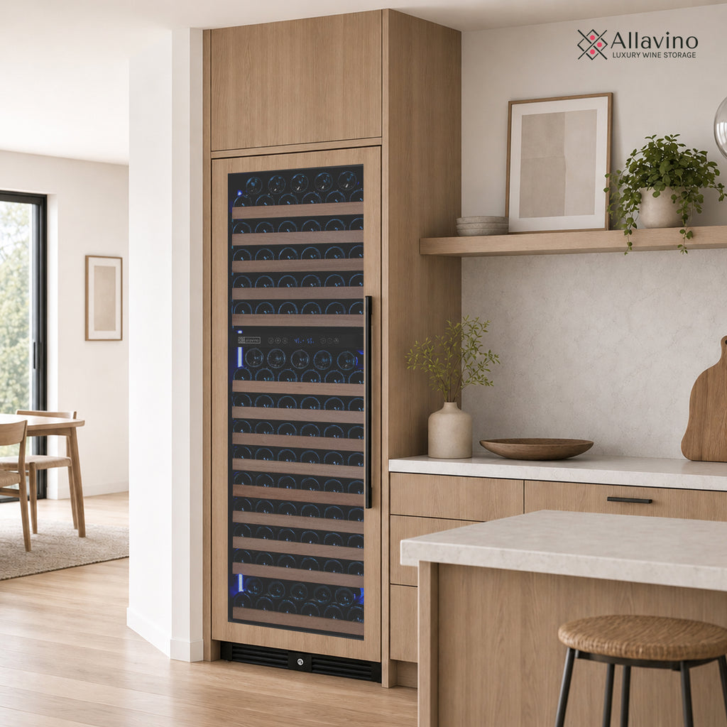 Allavino Reserva Series 172 Bottle Dual Zone Built-in Wine Refrigerator with Panel Ready Overlay - Right Hinge -  VSW71LD-2PRR