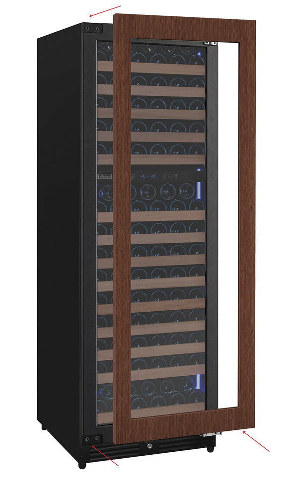 Allavino Reserva Series 172 Bottle Dual Zone Built-in Wine Refrigerator with Panel Ready Overlay - Right Hinge -  VSW71LD-2PRR
