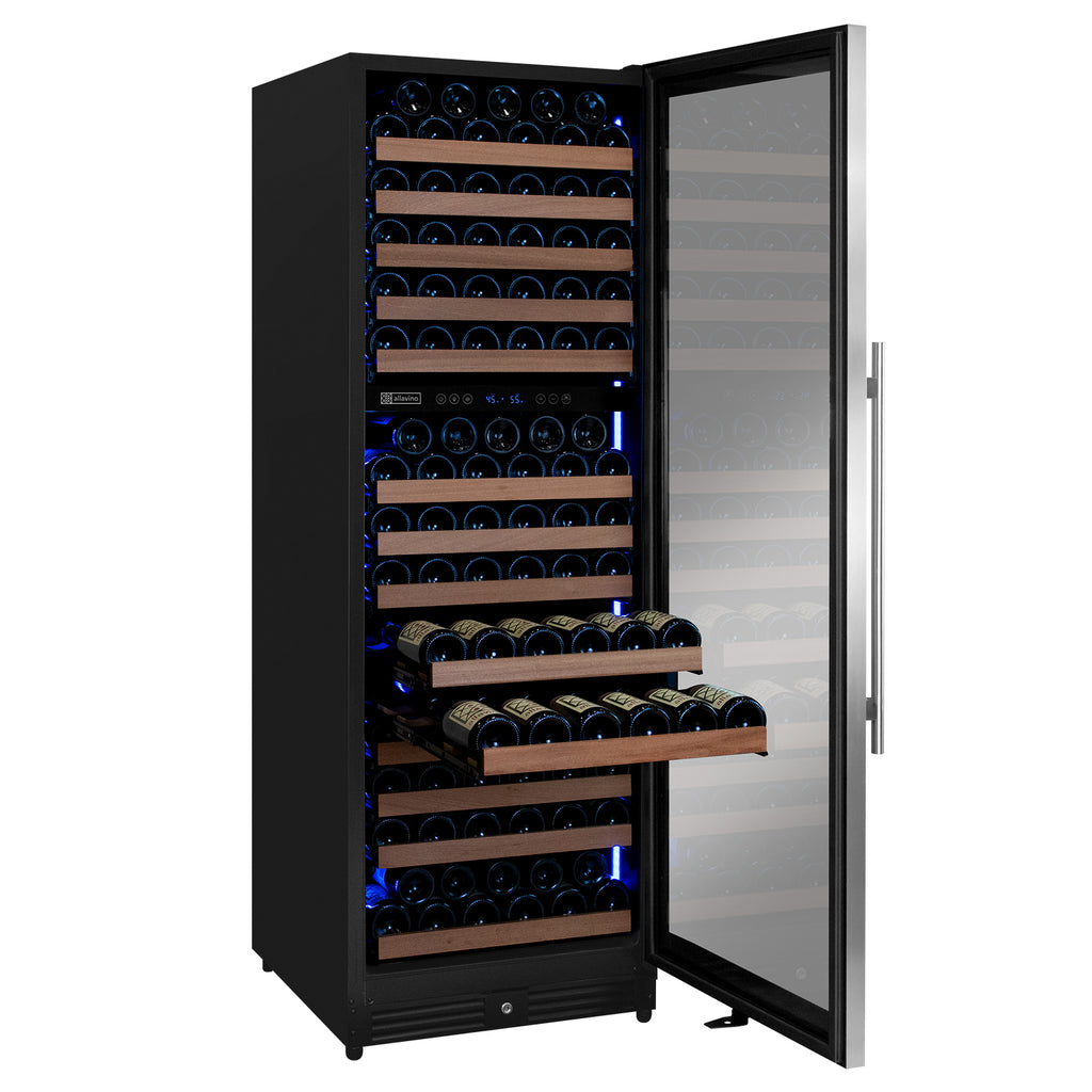 Allavino Reserva Series 172 Bottle Dual Zone Built-in Wine Refrigerator with Stainless Steel Door - Right Hinge - VSW71LD-2SR - Wine Cooler City