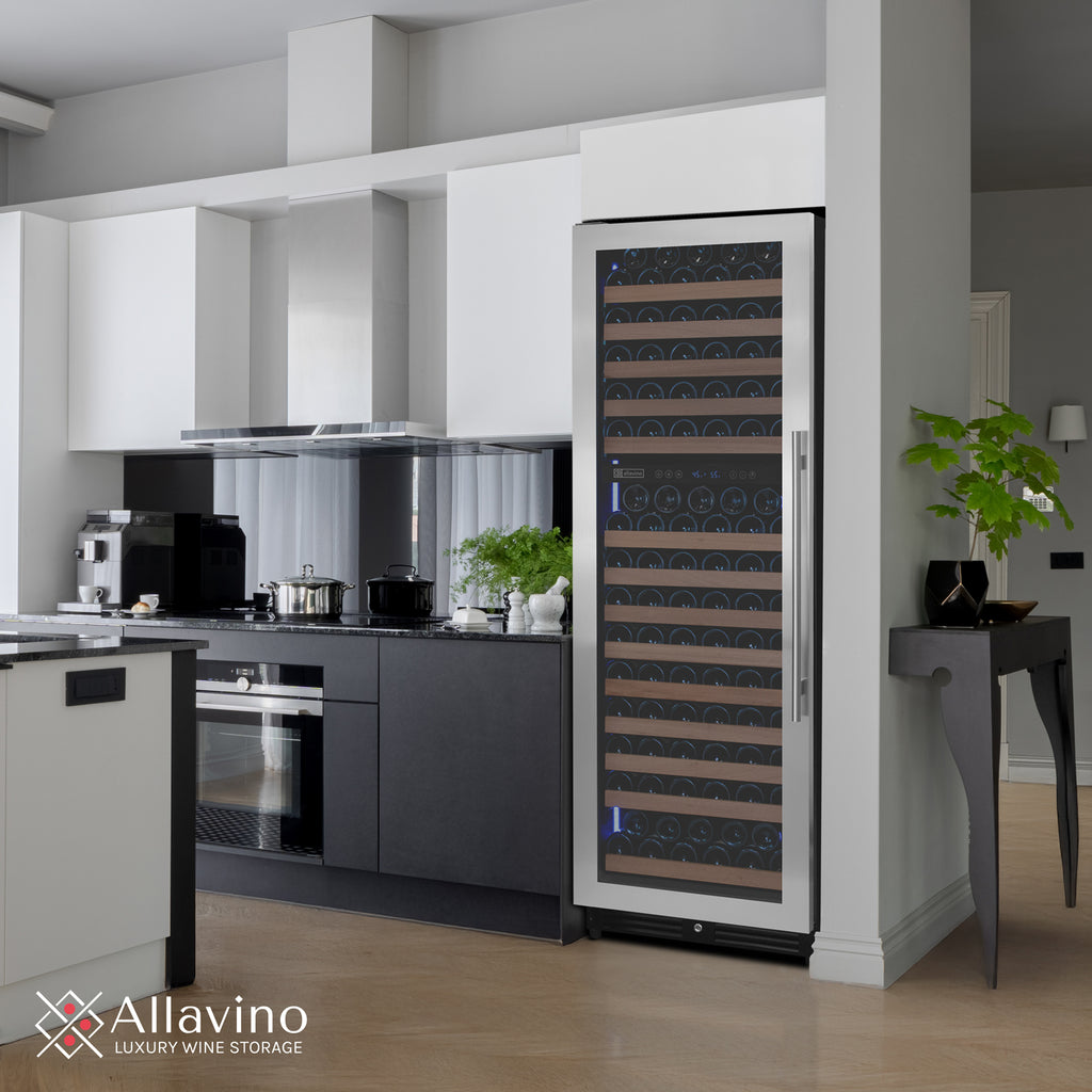 Allavino Reserva Series 172 Bottle Dual Zone Built-in Wine Refrigerator with Stainless Steel Door - Right Hinge - VSW71LD-2SR - Wine Cooler City