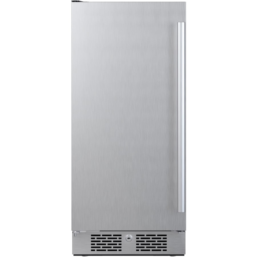 Avallon 15 Inch Wide 3.3 Cu. Ft. Compact Refrigerator with LED Lighting and Left Swing Door - AFR152SSLH