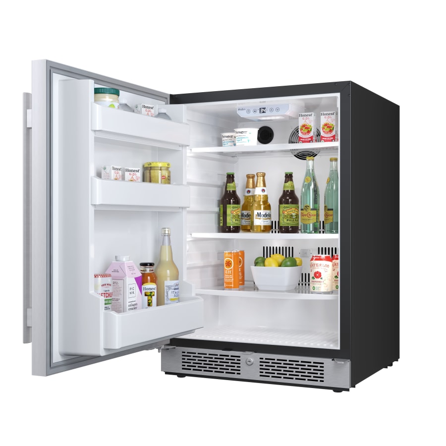Avallon 24 Inch Wide 5.66 Cu. Ft. Built-In Compact Refrigerator with Left Hinge - AFR242SSLH