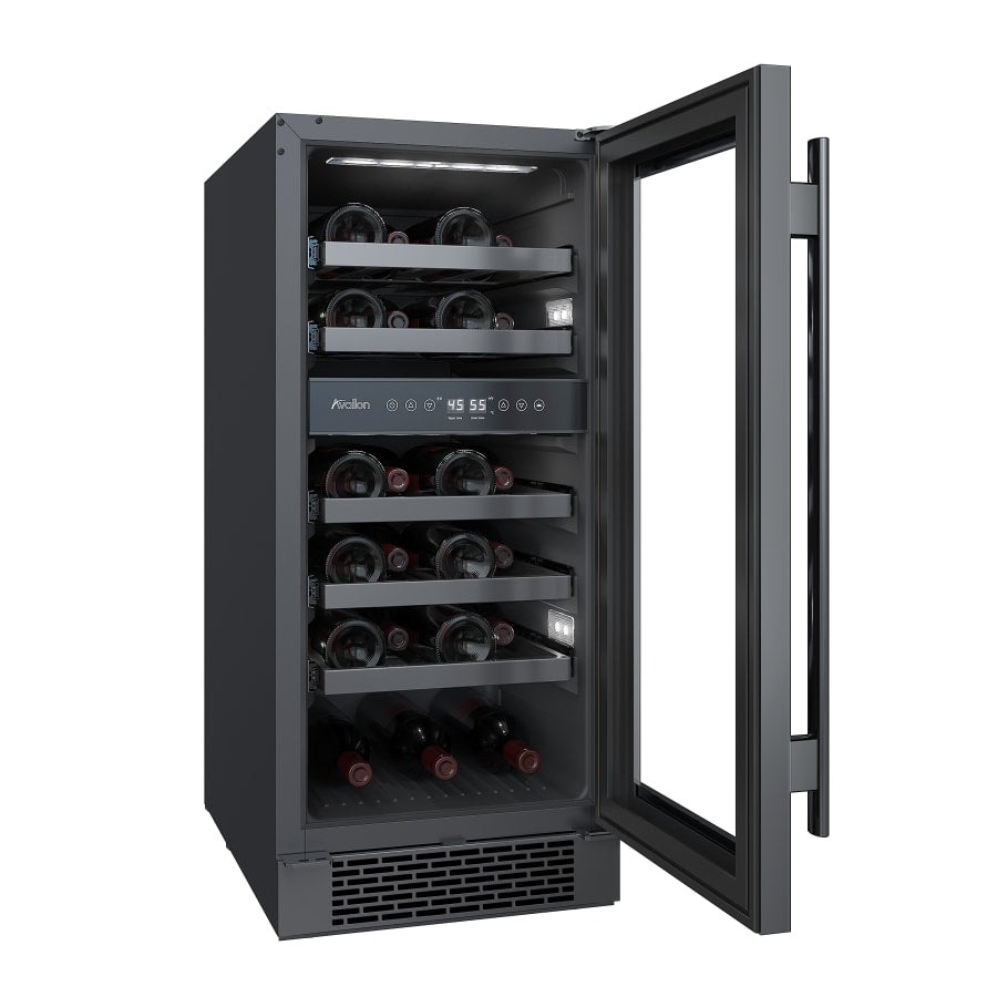 Avallon 15 Inch Wide 23 Bottle Capacity Built-In Wine Cooler - AWC152DBLSS