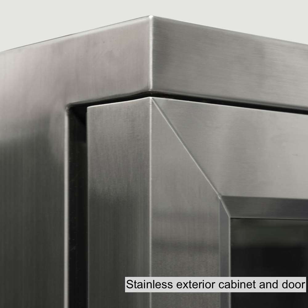 KingsBottle 53 Inch Heating Glass 3 Door Large Beverage Refrigerator - KBU328M