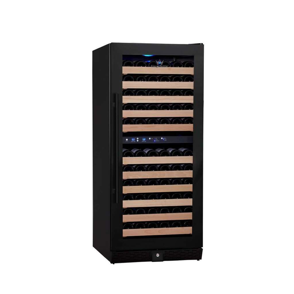 KingsBottle 100 Bottle Upright Dual Zone Wine Fridge For Home - KBU100DX