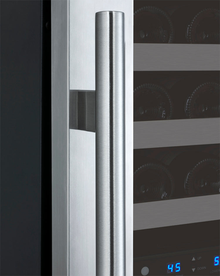 Allavino 24" Wide FlexCount II Tru-Vino 121 Bottle Dual Zone Stainless Steel Right Hinge Wine Refrigerator - VSWR121-2SR20 - Wine Cooler City