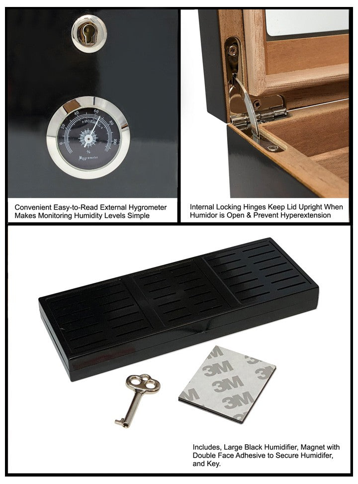 Prestige Import Group Berkeley II Humidor Brown