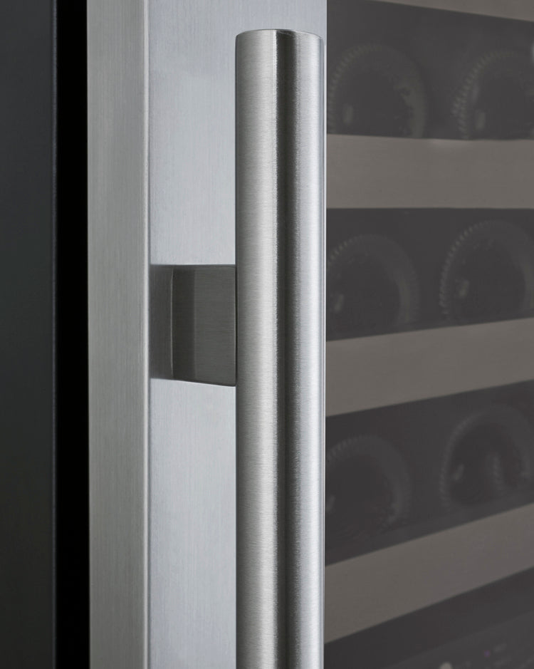 Allavino 24" Wide FlexCount II Tru-Vino 172 Bottle Dual Zone Stainless Steel Left Hinge Wine Refrigerator - VSWR172-2SL20
