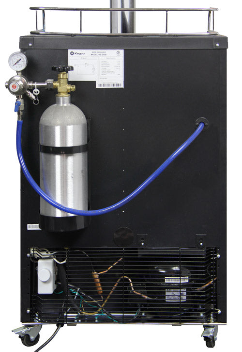 Kegco 24" Wide Single Tap Black Kegerator Model - K209B-1NK - Wine Cooler City