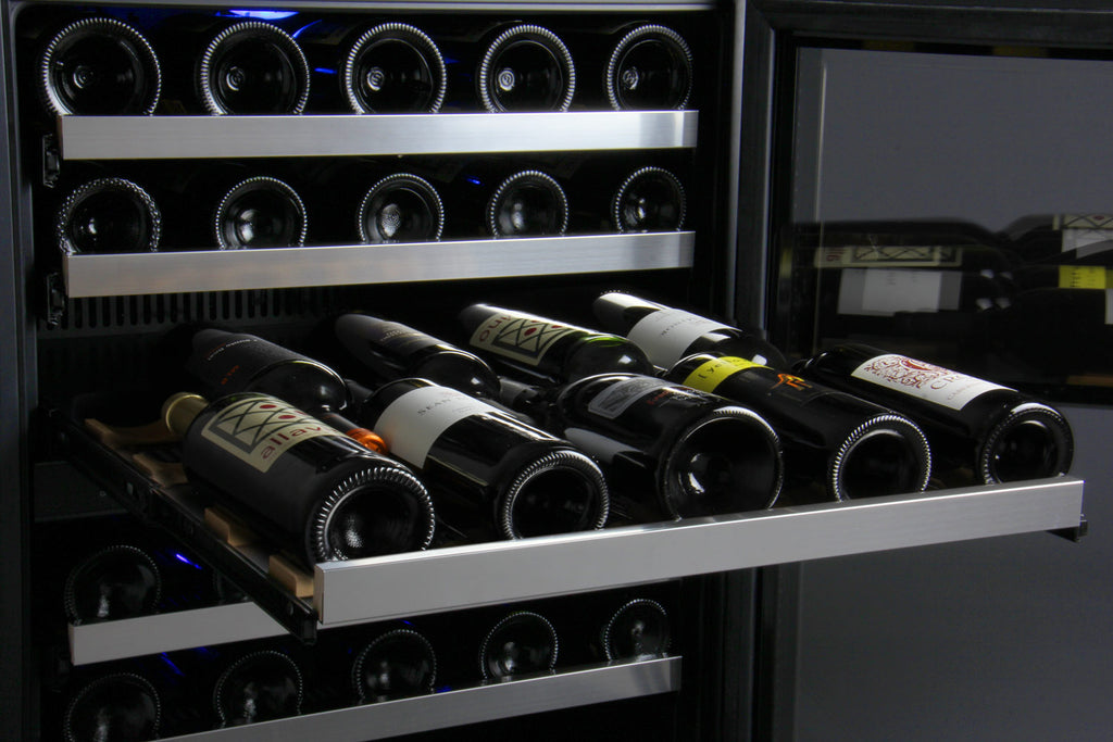 Allavino 24" Wide FlexCount II Tru-Vino 56 Bottle Single Zone Stainless Steel Right Hinge Wine Refrigerator - VSWR56-1SR20