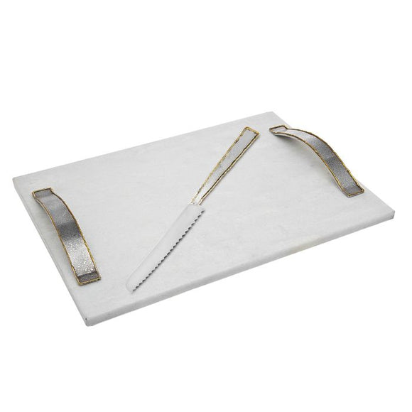 Golden Frost White Challah Board