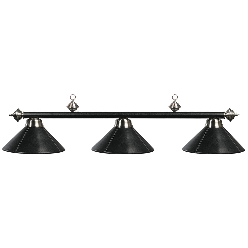 RAM Game Room 3 LT-54" Billiard Light-Leather/Black - B54-LTHR BLK